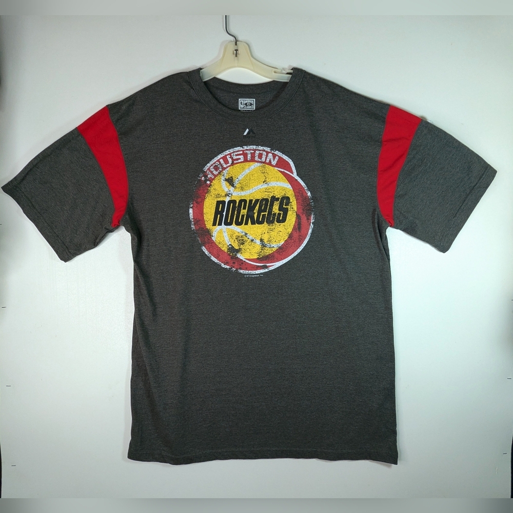 Houston Rockets Retro 2Xl T shirt Majestic  Hardwood Classic